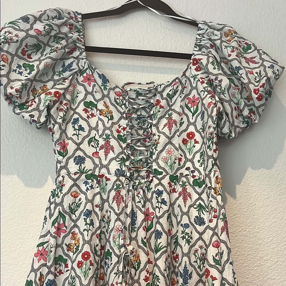 Moon River Floral Puff Sleeve - Picture 3 of 9